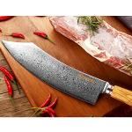 YOUSUNLONG 10-Inch Meat Cleaver with Olive Wood Handle