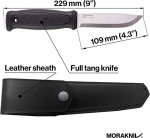 Moritaka Garberg Stainless Steel Fixed-Blade Knife
