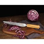 8-Inch Damascus Sushi Sashimi Knife with Olive Wood