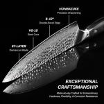 Moritaka 8" VG10 Damascus Chef Knife with Sheath