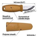 Moritaka Eldris Pocket Fixed-Blade Knife - Yellow