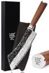 9-Inch YOUSUNLONG Hybrid Cleaver Knife - Damascus Steel