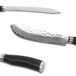 Moritaka Bull Nose Butcher Knife 8" Damascus Steel
