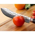 Moritaka Bull Nose Butcher Knife 8" Damascus Steel