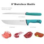 Moritaka Butcher Knife - 8" High-Carbon Steel