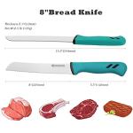 Moritaka 8" Serrated Bread Knife with Ergonomic Handle