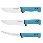 Moritaka 3-Piece Butcher Knife Set with Ergonomic Handle