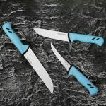 Moritaka 3-Piece Butcher Knife Set with Ergonomic Handle