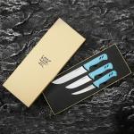 Moritaka 3-Piece Butcher Knife Set with Ergonomic Handle