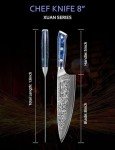 Moritaka Xuan VG10 Damascus Chef Knife - 8
