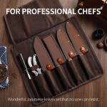 High Carbon Steel Japanese Nakiri Santoku Knife Set