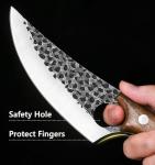 Moritaka Hand Forged Viking Chef Knife with Sheath