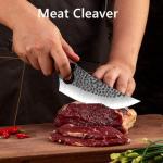 Moritaka Hand Forged Viking Chef Knife with Sheath