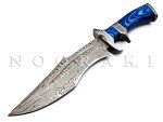 Moritaka 15" Damascus Bowie Knife with Sheath