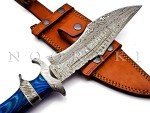 Moritaka 15" Damascus Bowie Knife with Sheath
