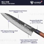 Moritaka 8-Inch Japanese Damascus Gyuto Chef Knife