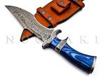 Moritaka 15" Damascus Bowie Knife with Sheath