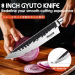 Moritaka 8-Inch Gyuto Chef Knife with Rosewood Handle
