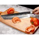 YOUSUNLONG 10-Inch Damascus Tanto Chef Knife