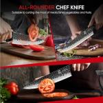 8-Inch Zennish Gyuto Knife with Sandalwood Handle