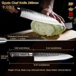 Moritaka 240mm Gyuto Knife with Pakkawood Handle