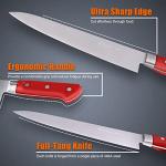 Moritaka 9.5" Japanese Chef Knife with Red Handle