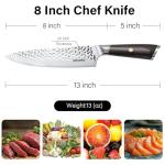 Moritaka 8 Inch Japanese Gyuto Chef Knife