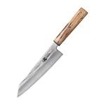 Mitsutomo Sakari 8" Kiritsuke Knife, Damascus Steel