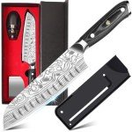 Moritaka 7" Santoku Knife with Sheath & Accessories