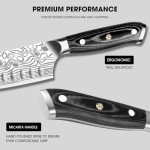 Moritaka 7" Santoku Knife with Sheath & Accessories