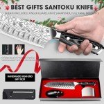 Moritaka 7" Santoku Knife with Sheath & Accessories