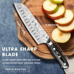 Moritaka 7" Santoku Knife with Sheath & Accessories