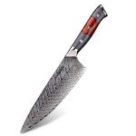 Moritaka 8" Inferuno Gyuto Damascus Chef Knife