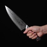 Moritaka 8" Inferuno Gyuto Damascus Chef Knife