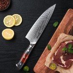 Moritaka 8" Inferuno Gyuto Damascus Chef Knife
