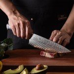 Moritaka 8" Inferuno Gyuto Damascus Chef Knife