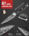 Moritaka Damascus Paring Knife - 3.5 Inch
