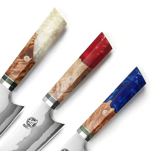 8" Moritaka Kiritsuke Chef Knife, Damascus Steel Professional