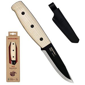 Moritaka Wit Black Blade Ash Wood Knife