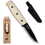 Moritaka Wit Black Blade Ash Wood Knife