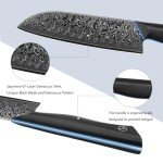 Moritaka 7-Inch Damascus Steel Santoku Knife