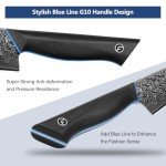 Moritaka 7-Inch Damascus Steel Santoku Knife