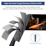 Moritaka 7-Inch Damascus Steel Santoku Knife