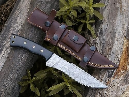 Moritaka Damascus Steel Fixed Blade Hunting Knife