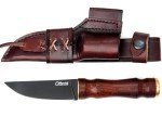 Moritaka Bushcraft Knife with Wood Handle