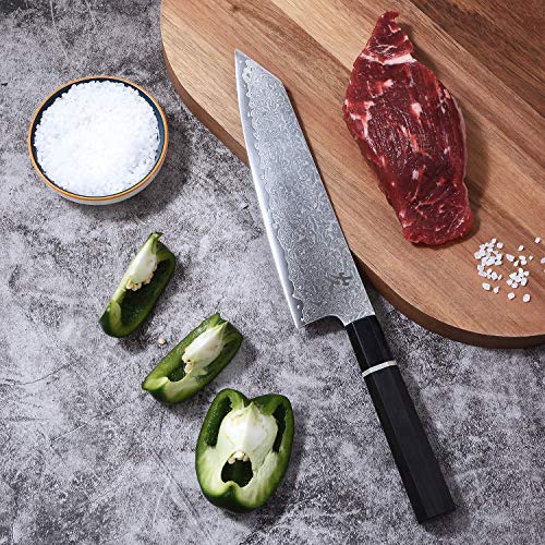 SAMCOOK Kiritsuke Chef Knife - 8 Inch Damascus Gyuto