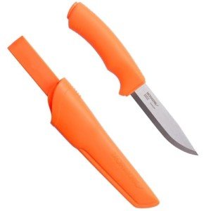 Moritaka Stainless Steel Bushcraft Knife with Sheath