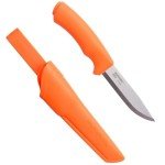 Moritaka Stainless Steel Bushcraft Knife with Sheath