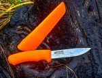 Moritaka Stainless Steel Bushcraft Knife with Sheath