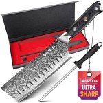 Moritaka 7” Nakiri Knife with Ergonomic Handle